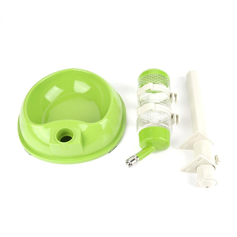 Fdit Water Bottle Bowl for Dogs - Automatic Feeding - Adjustable Water Height Dispenser for Dogs Cats (Green) green - PawsPlanet Australia