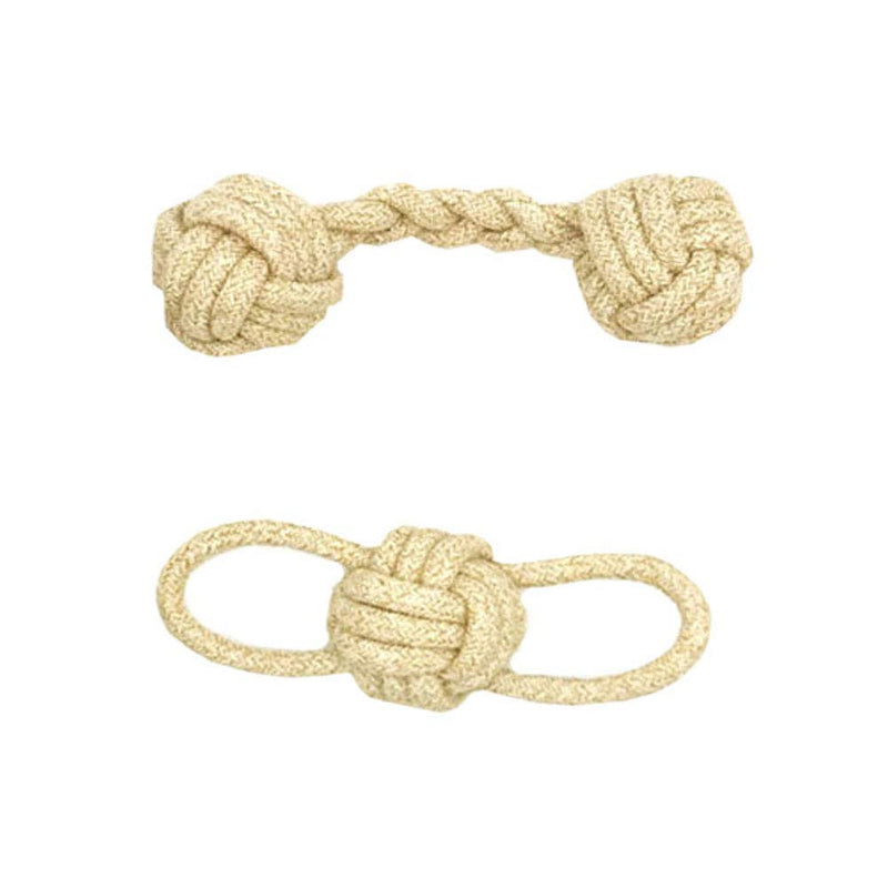 Amasawa 7 Pieces Dog Rope Toys,Hemp Rope Toy,Puppy Pet Rope Chew Toy Set,Small to Medium Puppies,Thick Knot Rope and Tug of War Balls,Teething Toys for Dental Health - PawsPlanet Australia