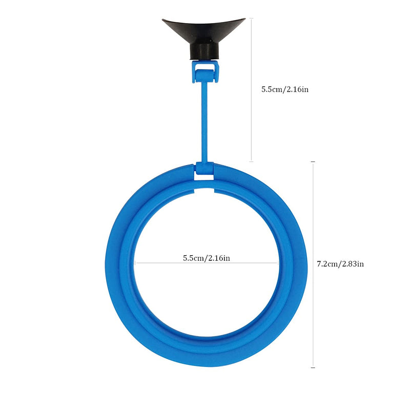 1 Pcs Fish Feeding Ring Floating Food Feeder Circle with Suction Cup Easy to Install Aquarium Round - PawsPlanet Australia