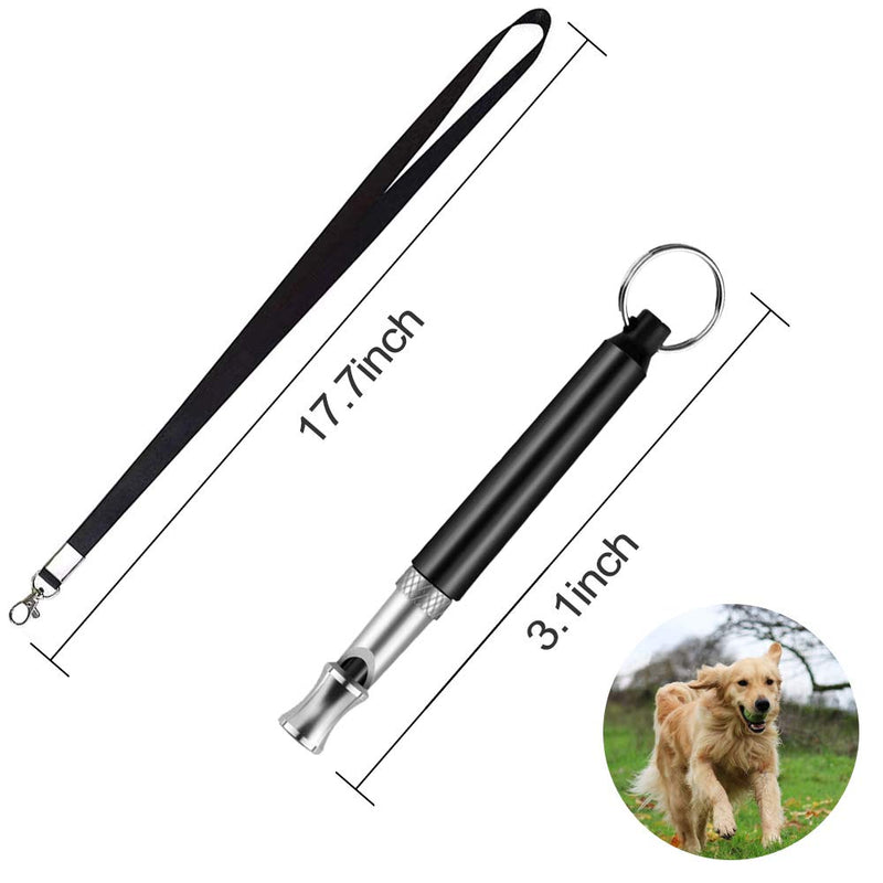 WYNN Dog Whistle Silent Dog Whistle with Adjustable Ultrasonic Frequency Effectively Prevents Dogs from Barking Used for Recall Training 2 Pack - PawsPlanet Australia