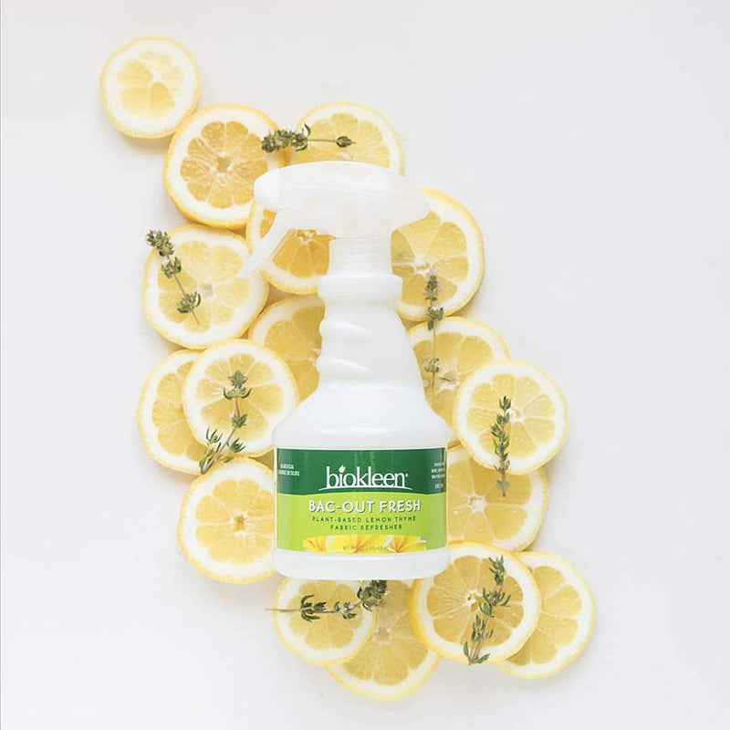 [Australia] - Biokleen Bac-Out Fresh, Fabric Refresher, Eco-Friendly, Non-Toxic, Plant-Based, No Artificial Fragrance, Colors or Preservatives, Lemon Thyme, 16 Ounces 