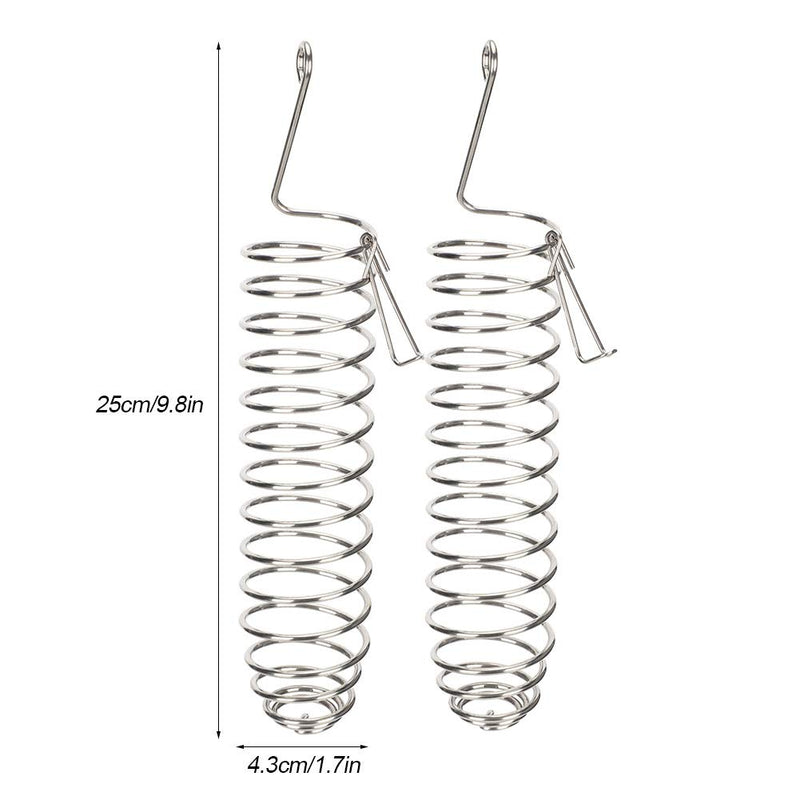 2Pcs Bird Food Basket Stainless Steel Bird Feeder Parrot Fruit Vegetables Millet Wheat Ear Holder for Budgie Parakeet Cockatiel Conure African Grey - PawsPlanet Australia