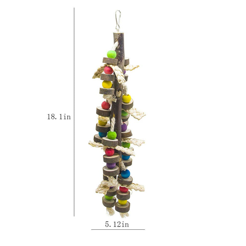 EBaokuup Wood Bird Chewing Toys-Blocks Parrot Tearing Toys Best for Finch,Budgie,Parakeets,Cockatiels, Conures,Love Birds and Amazon Parrots - PawsPlanet Australia