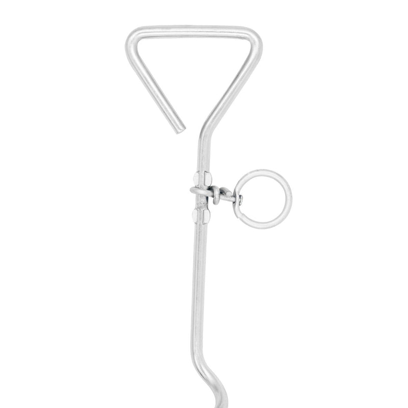 Milestone Camping 31690 Outdoor Corkscrew Tie Out Stake / Keyring Attachment / Tether Pets and Tents / Ideal for Camping, Hiking, Fishing and More - PawsPlanet Australia