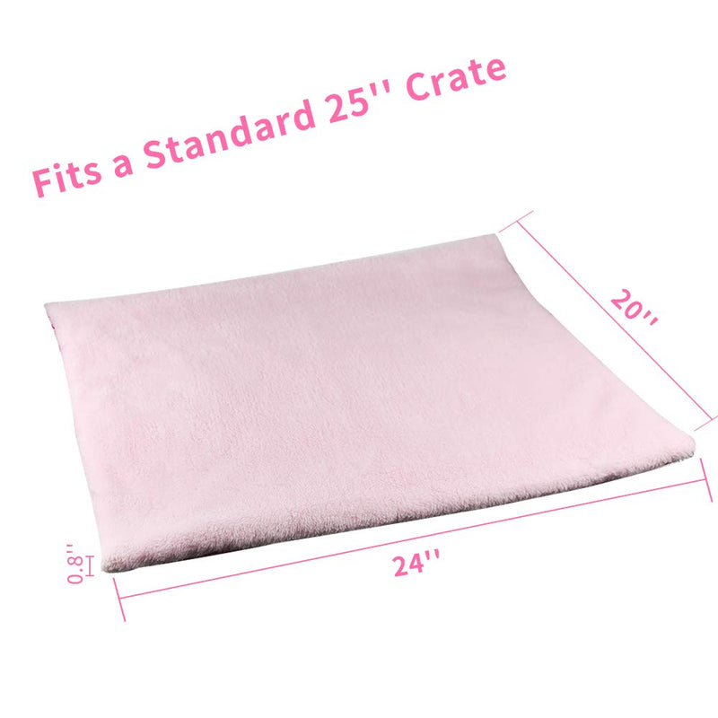 YUNNARL Furry Cat Bed/Mat (Convertible) Self-Warming Cat Mat Light Weight Fur Pet Bed for Cats, Puppy Cat Bed Mat Machine Washable Puppy Bed Best for Indoor Cats Houses, Floor, Car Back Seat Pink - PawsPlanet Australia