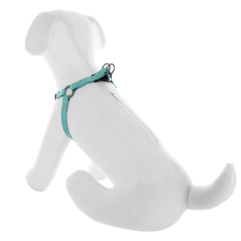 [Australia] - Pawtitas Pet Adjustable Solid Color Step in Puppy/Dog Harness 6 feet Matching Collar and Harness Sold Separately Extra Small Teal 