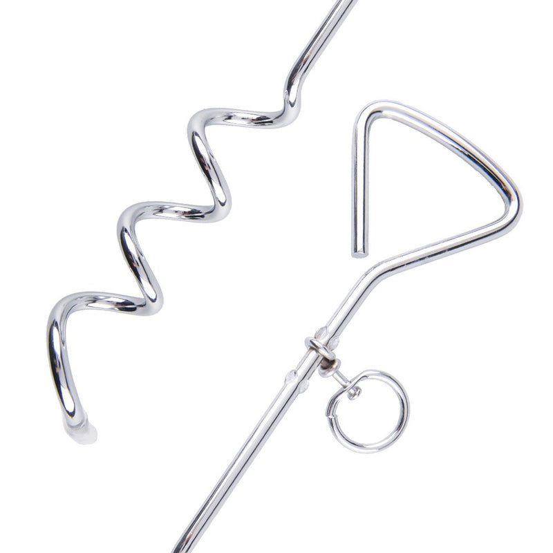 [Australia] - Fasmov 16" Metal Spiral Anchor Tie-Out with Ring, Pack of 2 