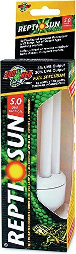 [Australia] - (2 Pack) Zoo Med ReptiSun 5.0 Compact Fluorescent Lamps - 26w 