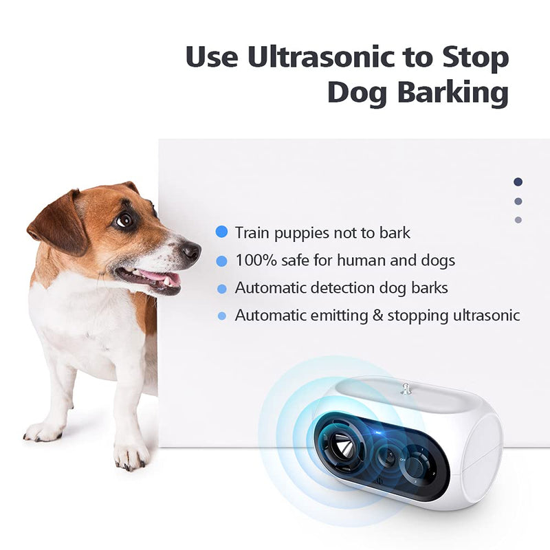 bubbacare Anti Barking Device for Dogs, Dog Barking Control Devices with 4 Adjustable Levels for 50 Feet Effective No Dog Barking, Sonic Bark Deterrent for Indoor & Outdoor Use - PawsPlanet Australia