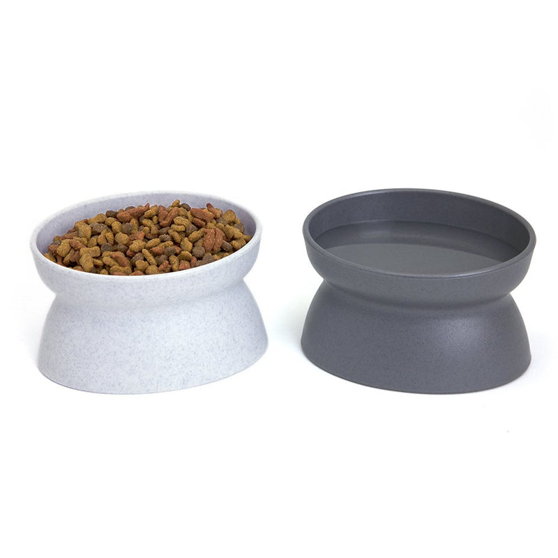 Kitty City Raised Cat Food Bowl Collection, Stress Free Pet Feeder and Waterer 2 Bowls/Modern - PawsPlanet Australia