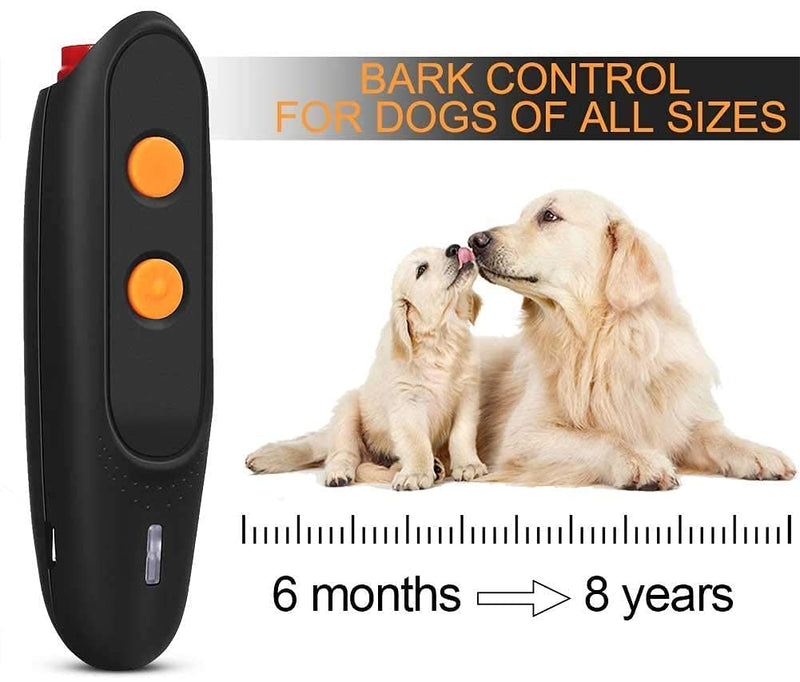 Ultrasonic Dog Bark Deterrent - Rechargeable Bark Control Device - Dog Barking Deterrent Devices - Dog Behavior Training Tool Control Devices of 16.4 Ft Effective Control Range with Dog Whistles - PawsPlanet Australia