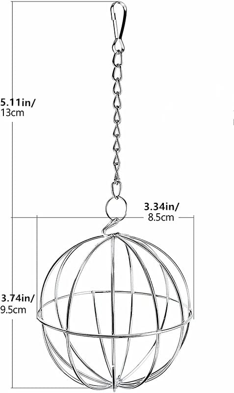 2 Pieces Rabbit Hay Feeder Rabbit Hay Ball Stainless Rabbit Grass Ball Pet Hay Rack Bowl Accessories for Guinea Pig Small Animal Pet - PawsPlanet Australia