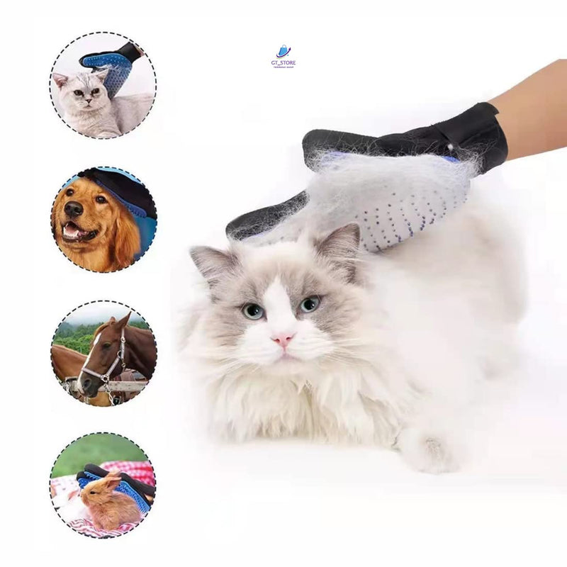 00 Pet Hair Removal Glove Super Soft Lint Removal Glove Home Dog Cat Pet Bed Effective Hair Remover Long Hair Short Hair Non-Scratch - PawsPlanet Australia