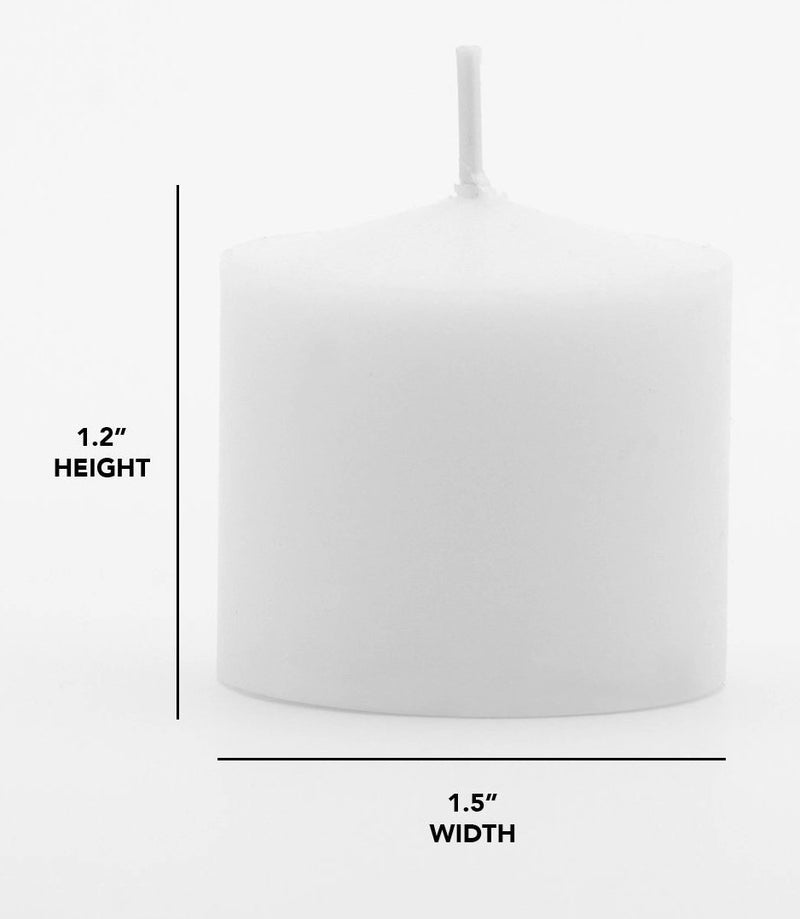 D'light Online Unscented Votive Candles - for Birthdays, Baby Shower, Home Decoration and Weddings (White, 10 Hour - Set of 12) White - PawsPlanet Australia