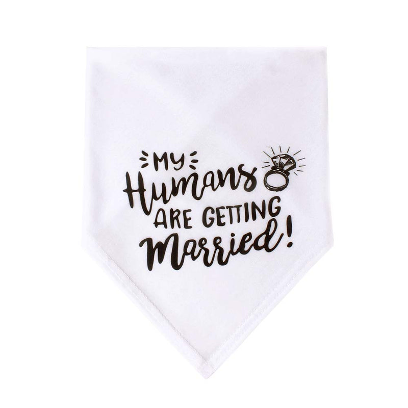 [Australia] - My Humans are Getting Married Dog Bandana, Wedding Dog Bandana, Dog Engagement Announcement, Wedding Photo Prop, Pet Scarf, PetPhoto Prop, Pet Scarf, Pet My Humans are Getting Married Dog Bandana 