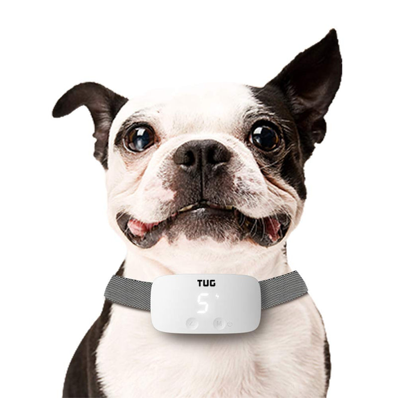 [Australia] - TUG Upgraded Rechargeable Bark Collar; Adjustable Modes; Exclusive Easy Touch Interface - Buttons on Front of Device to Adjust While Being Worn 