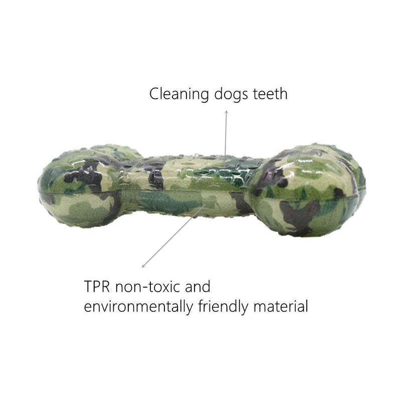 PUPWONG Dog Squeaky Chew Bone Toys With Bouncing Latex Squeak Floating Fetch Toy For Puppy and Dogs (Camouflage) Camouflage - PawsPlanet Australia