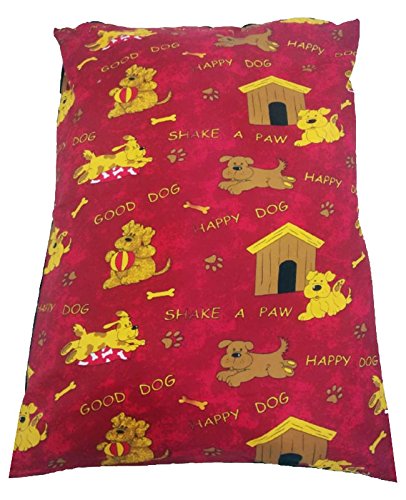 Comfort-Style PACK OF 2 ~ Dog Bed Pillows of your own CHOICE Random Designs (COVER + PILLOW, Medium 18" x 28") COVER + PILLOW Medium 18" x 28" - PawsPlanet Australia