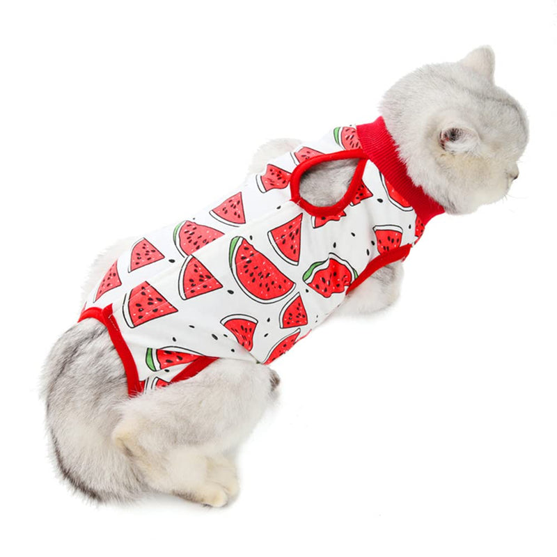 LxwSin Cat Recovery Suit, Cat Surgery Recovery Suit, Cotton Breathable Cat Recovery Body Wrap Anti-Licking Cat Suit Physiological Clothes for Cats Dogs Abdominal Wounds Recovery Weaning (M,L) L - PawsPlanet Australia