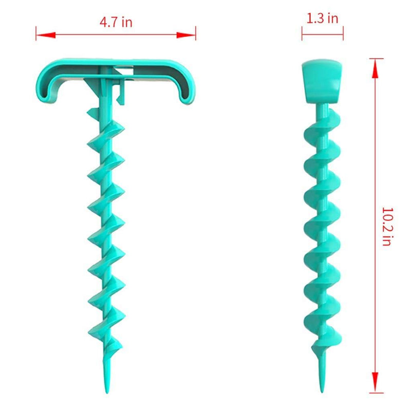 Dog Stake Ground Spike for Dogs Dog Spikes for Ground Spiral Ground Anchor with Dog Tie Out Outdoor Dog Pegs Tie Folding Ring Stake Screw Yard Tie Out Spike for Dogs Blue - PawsPlanet Australia