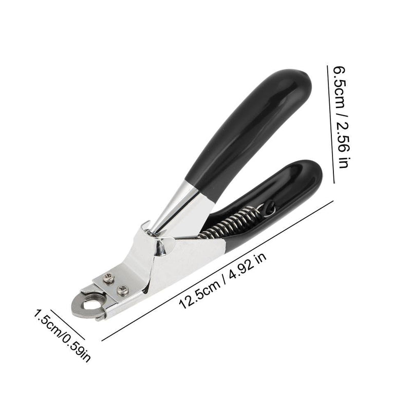 Oumefar Stainless Steel Pet Nail Scissors Dedicated Dog Toe Clippers Claw Shear Trimmer Cutter for Small Medium Dogs Cats(Black) 黑色 - PawsPlanet Australia