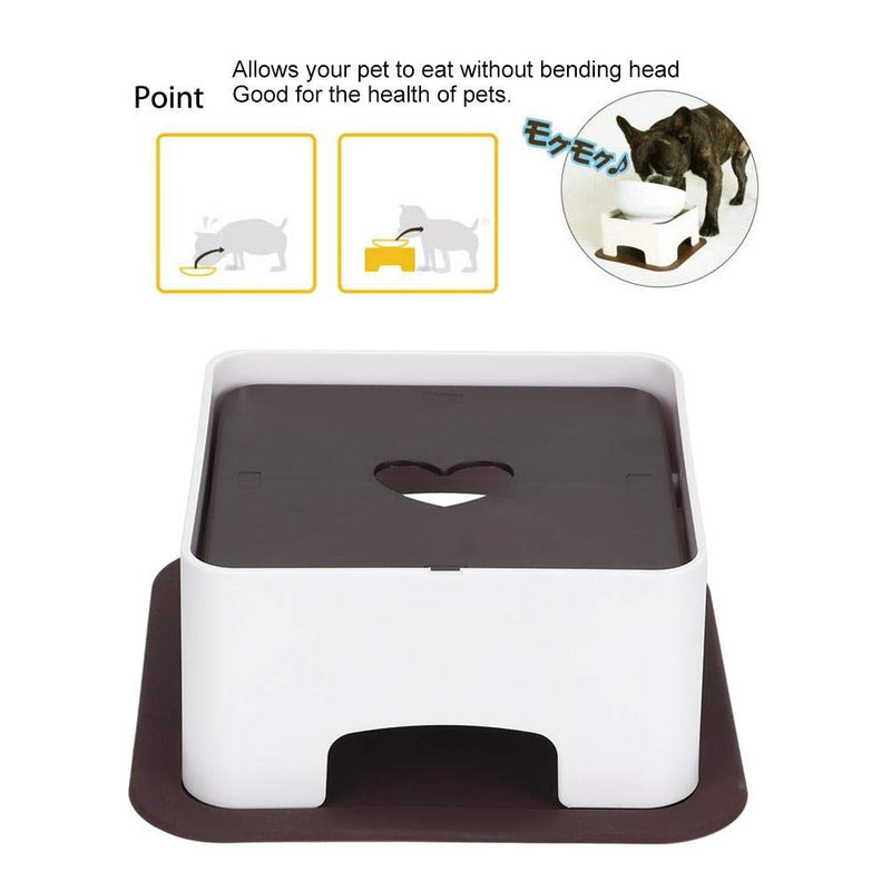 Adjustable Pet Elevated Dining Table Raised Feeding Stands with Non-Slip Silicone Pad for Cat Dog Water Food Bowls(Small Size) Small Size - PawsPlanet Australia