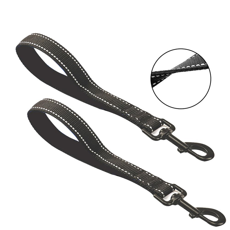 2 x Short Dog Leashes with Padded Handle 30cm Nylon Leash Heavy Duty Training Leashes for Medium or Extra Large Dogs Safety Training Walking Medium and - PawsPlanet Australia