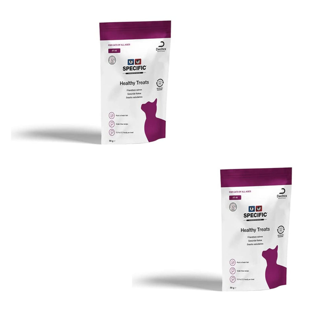 Specific FT-H Healthy Treats | Double pack | 2 x 50g | Treats for healthy cats of all breeds and ages | Also suitable for cats with kidney or heart failure - PawsPlanet Australia