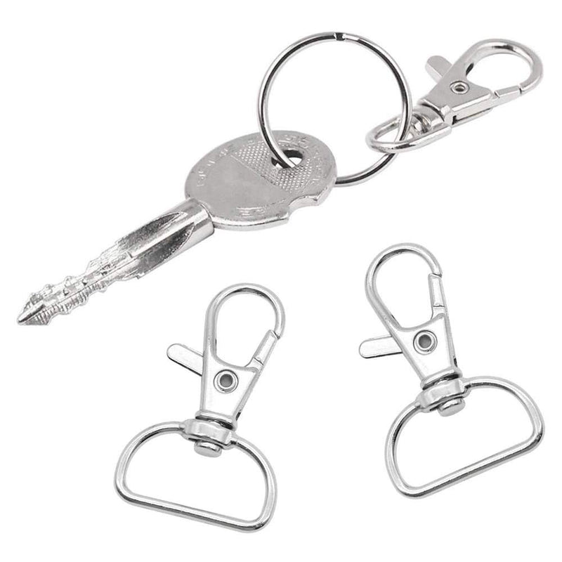 Amasawa 24 Pieces Metal Swivel Clasp Lanyard,Swivel Keyrings Clasps,Lobster Clasps Trigger Snap Hooks,Snap Hooks Key Chain Hooks D Rings Metal Lobster Claw Clasps for Lanyard Key Rings Crafting - PawsPlanet Australia