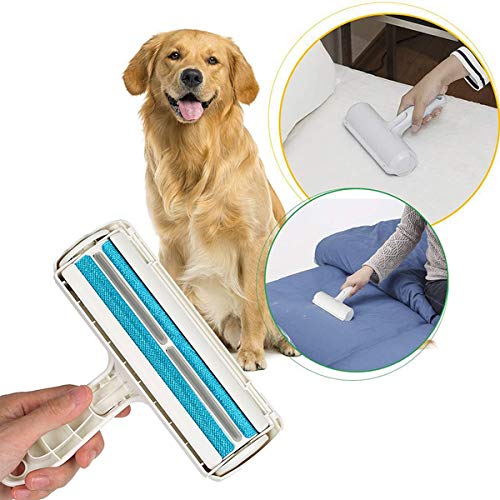 Reusable Lint Roller, Dog Hair Remover, Cat Hair Remover, Pet Hair Remover, Easy Clean, Pet Hair Remover for Furniture/Bed, Reusable Dog Hair Remover Roller for Dog & Cat, Self-Cleaning - PawsPlanet Australia