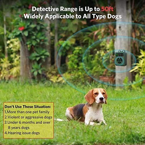 BISEBIN Anti Barking Device, Ultrasonic Bark Control Device with 4 Adjustable Ultrasonic Volume Levels, Automatic Dog Bark Deterrent for Small Medium Large Dog - PawsPlanet Australia