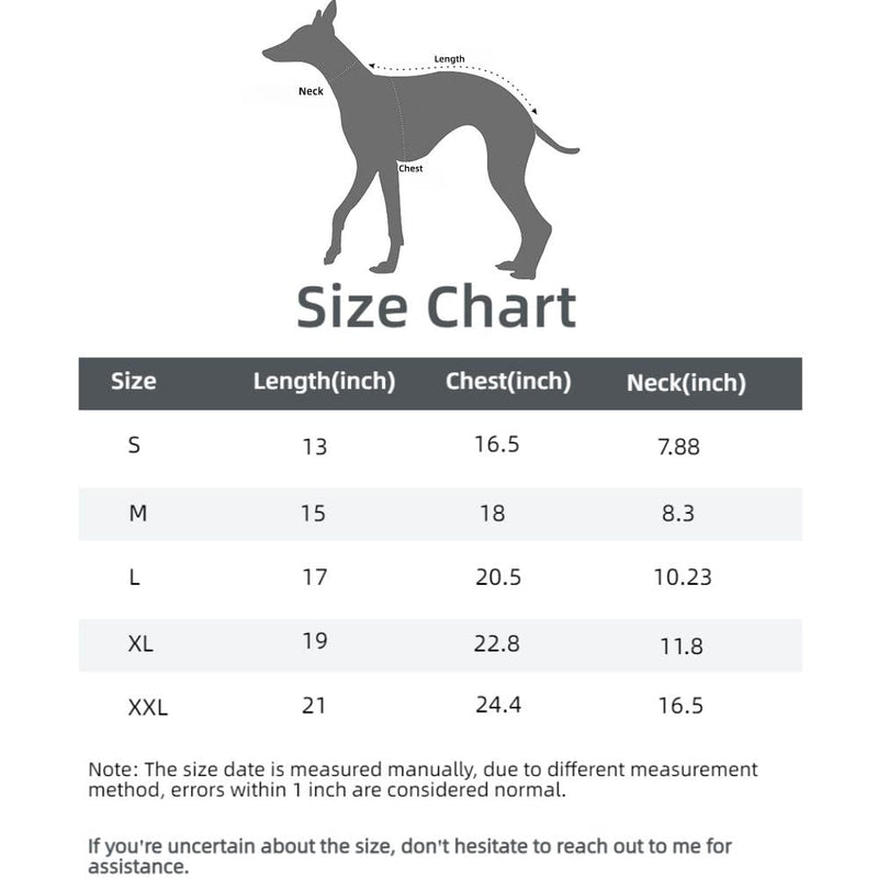 ESCCBOO Italian Greyhound Clothes, Warm Sweater for Whippets, Dog Onesie, Two-Legged Turtleneck Warm Sweater for Small Medium Dogs (Medium, Red) - PawsPlanet Australia