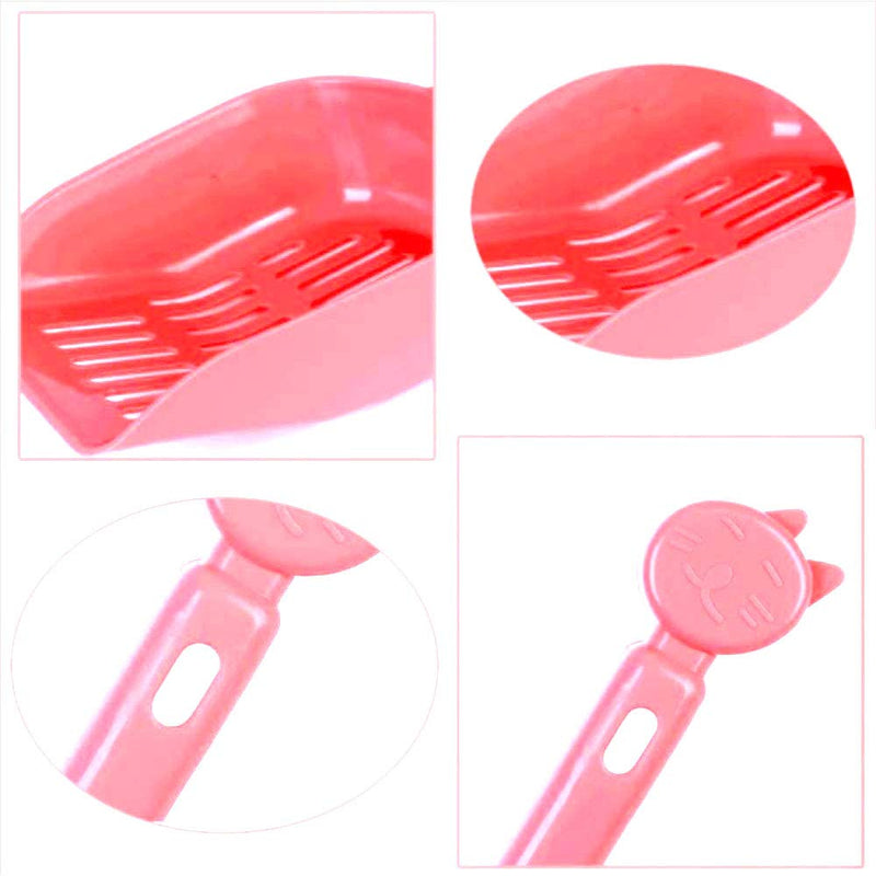 EIKLNN 4 Pieces Cat Litter Cleaning Tool, Plastic Pet Litter Scoops, Durable Cat Sand Sifter Shovel, Fit for Most Kind of Cat Poop and Litter (Random Color) - PawsPlanet Australia