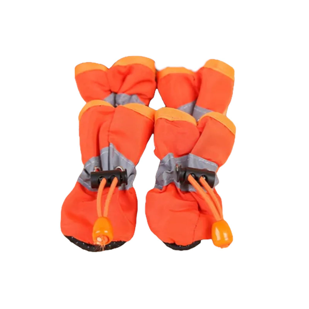 Pet Dog Booties (Orange) Orange - PawsPlanet Australia