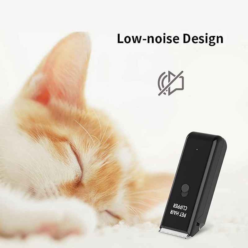 Favrison Dog Grooming Clippers Professional Cat Clippers for Thick Hair Pet Hair Clipper Rechargeable & Waterproof Electronic Shaver for Dogs Cats Rabbits/Black Black - PawsPlanet Australia