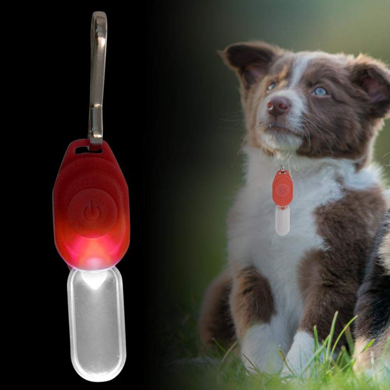 Pet Collar Pendant LED Dog Necklace Glowing Collar Dog Luminous Pendant Flashing Glowing Dogs Cats Collar for Pet with Buckle (Red) Red - PawsPlanet Australia