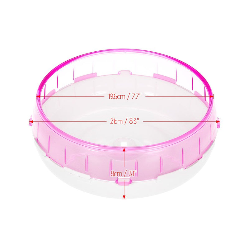 [Australia] - Festnight 8.3inch Pets Exercise Wheels Hamster Mice Gerbil Rat Exercise Wheel Silent Spinner PP Run Disc Small Animal Pet Toy Pink 