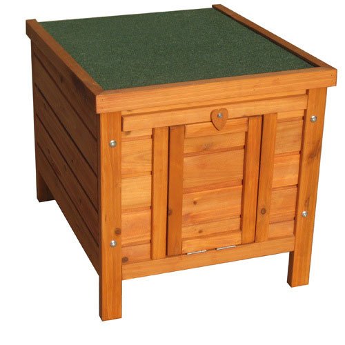 Bunny Business Rabbit/ Guinea Pig Hide House/ Run Hutch, 42 × 43 × 51 cm - PawsPlanet Australia