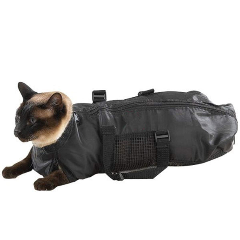 [Australia] - Pet Cat Grooming Bag Cat Carrier Bag Mesh Cat Grooming Bathing Restraint Bag Multifunctional Cat Bag Carrier for Nail Trimming Bathing Examining 