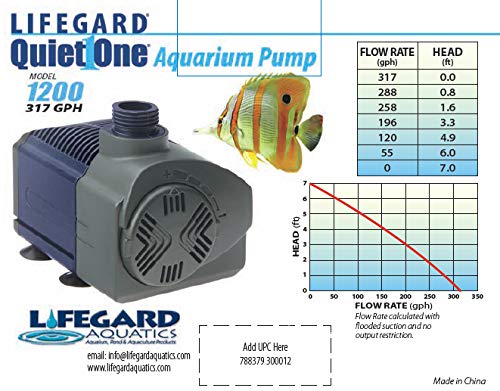 [Australia] - Quiet One Lifegard Aquarium Pump, 317-Gallon Per Hour 