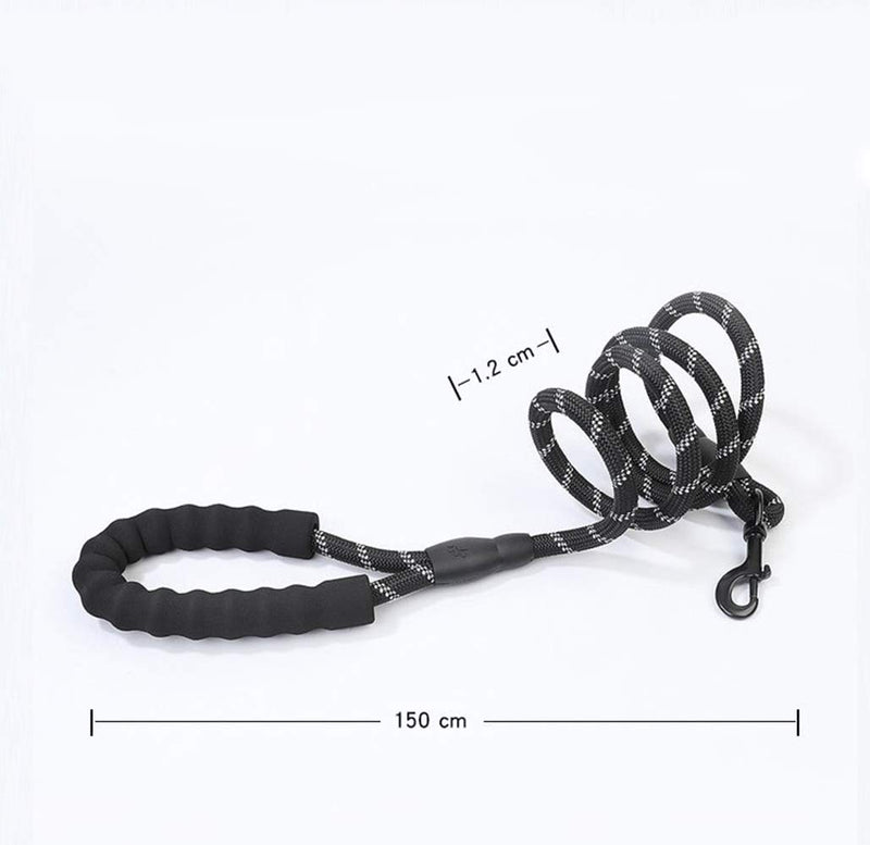 YUEMING Reflective Dog Leads Slip Rope, Nylon Dog Leash with Comfortable Padded Handle and Reflective Threads, for Large and Medium Dog Walking Training - PawsPlanet Australia