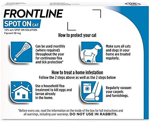 Front line Spot On Treatment for Cats 6 Pipettes - AVM-GLS - PawsPlanet Australia