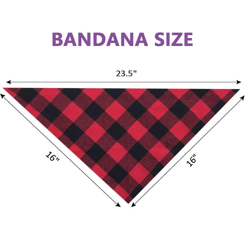 [Australia] - Blaoicni Dog Bandanas Pet Scarf Cute Plaid Triangle Scarf for Puppy Cat Kitten and Other Animals(6 Pack) Plaid Pattern 