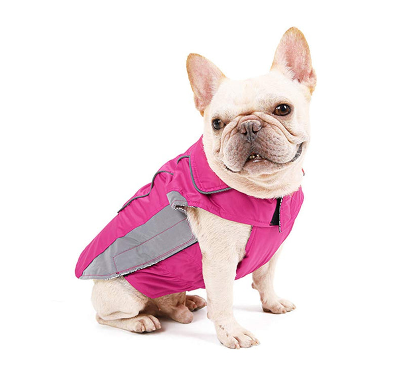 RC GearPro Cotton Dog Jacket for Cold Winter Dog Coat Clothes Cozy Waterproof Windproof Vest Winter Coat for Small Medium Large Dogs (L, Rose red) L - PawsPlanet Australia