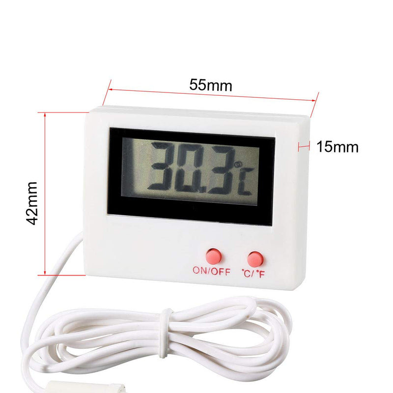 [Australia] - uxcell Temperature Gauge Aquarium Thermometer with Probe for Refrigerator 2pcs 