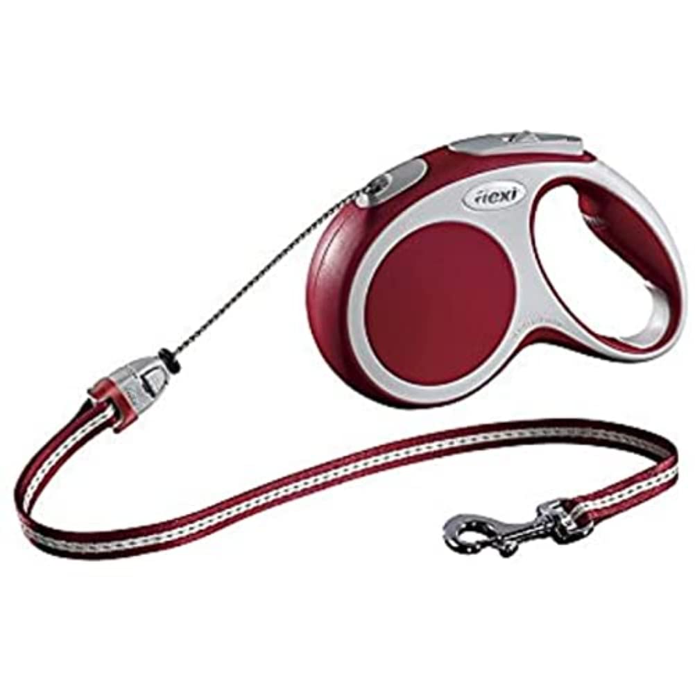 flexi roll leash Vario M rope 5 m red for dogs up to max. 20 kg M - up to max. 20 kg - PawsPlanet Australia