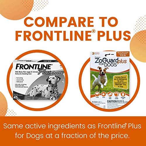 ZoGuard Plus Flea and Tick Prevention for Dogs (Small - 5-22 lb) 3 Dose - PawsPlanet Australia