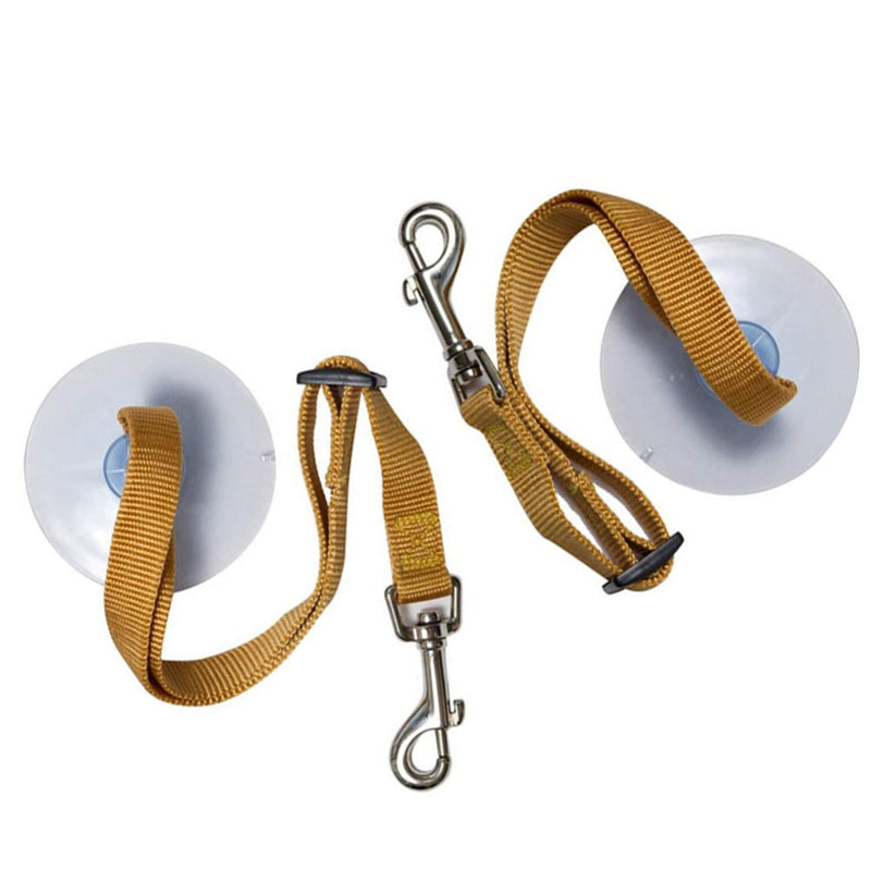 Balacoo 1 Pair Pet Bathing Tether Straps with Suction Cup Pet Bathing Tether Straps for Cat Dog Nail Clipping Cleaning Grooming(Yellow) - PawsPlanet Australia