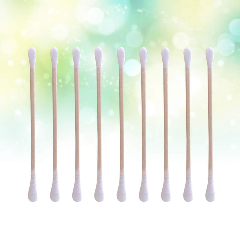 POPETPOP 160pcs Cotton Buds Long Wooden Handle Cotton Swabs Applicator Double Tip for Pets Dogs Cats Ear Care Cleaning - PawsPlanet Australia