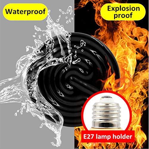 [Australia] - QSLQYB Ceramic Heat Lamp, Infrared Reptile Heat Emitter Heater Lamp Bulb for Turtle Snake. Chicken 250w 